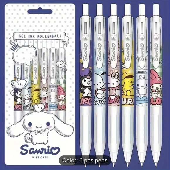Sanrio Characters Gel Pen Set of Six New in package - Picture 7 of 7